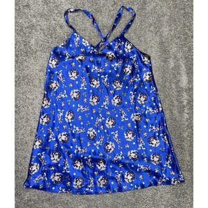 Classic Looney Tunes Collection Night Gown Pajamas Christmas Large BLUE TAZ‎